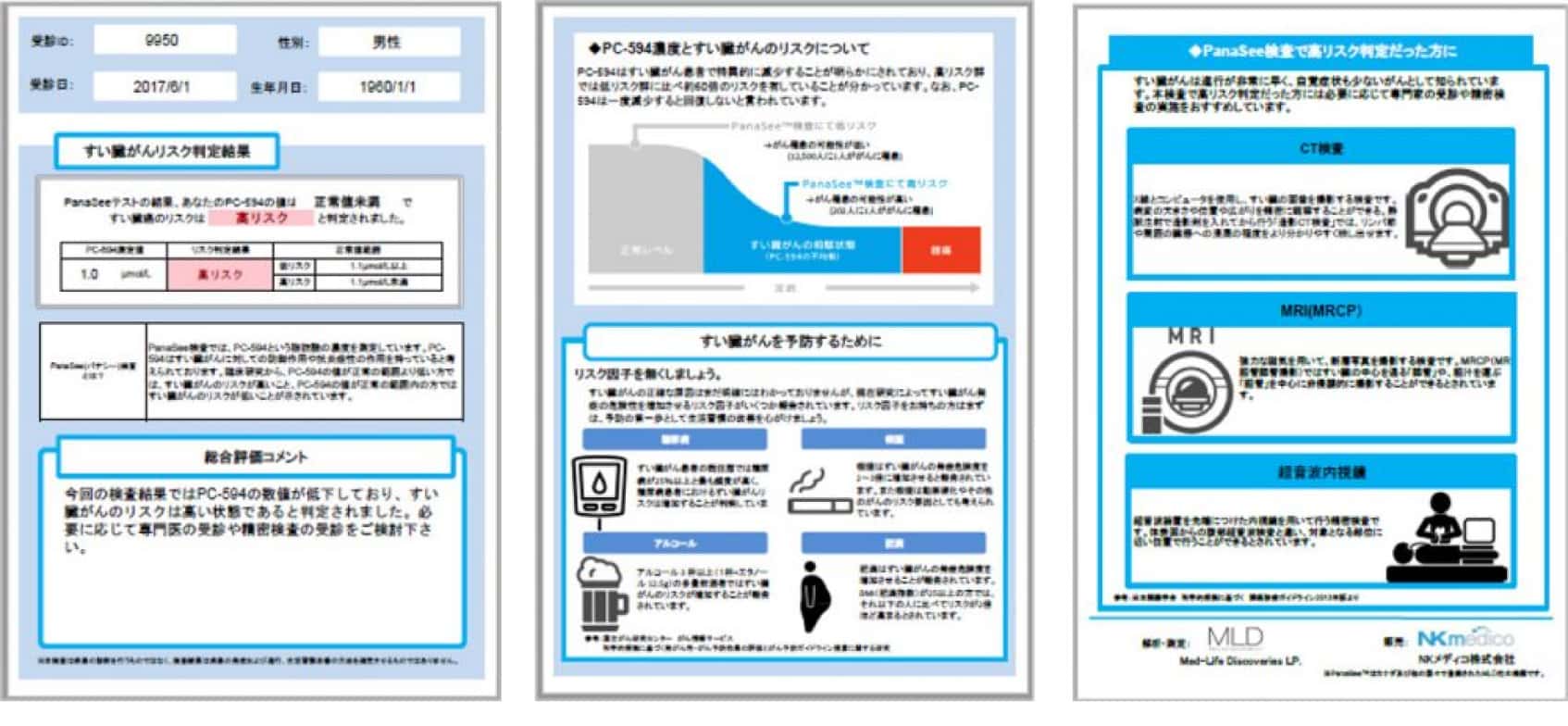 PanaSee検査の報告書